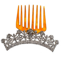 Regency Early 19th Century Cut Steel Tiara Hair Comb | Parkin and Gerrish (UK)