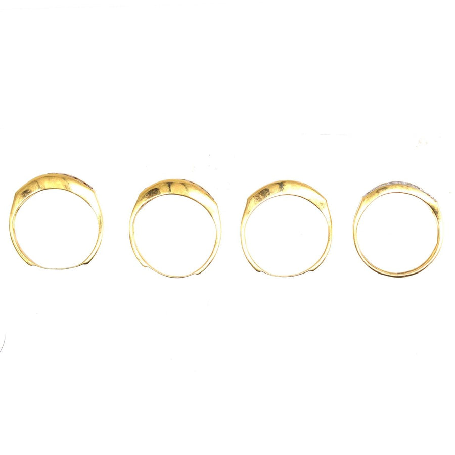 Retro 18ct Gold Tutti Frutti Interchangeable Diamond, Sapphire, Ruby & Emerald Ring | Parkin and Gerrish (UK)