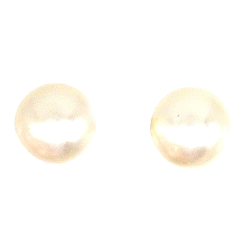 Small Art Deco 9ct Gold Cultured Pearl Stud Earrings