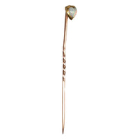 Small Edwardian 15ct Gold Opal Heart Tie Pin | Parkin and Gerrish (UK)