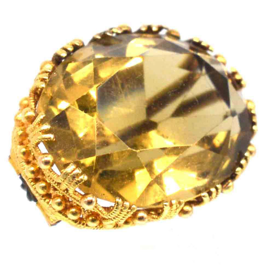 Small Regency 18ct Gold Citrine Brooch | Parkin and Gerrish (UK)