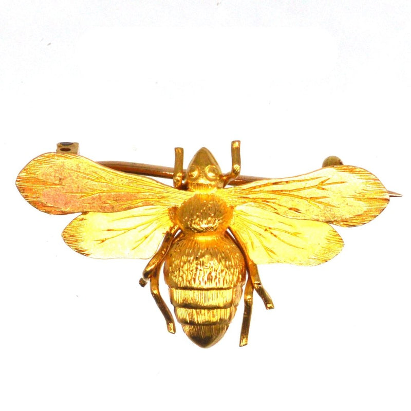 Victorian 15ct Gold Bee Brooch