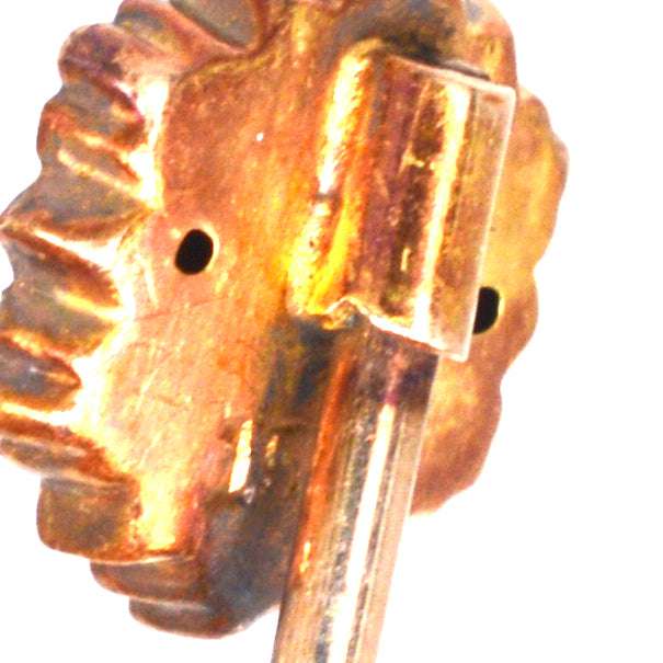 Victorian 15ct Gold Pearl and Ruby Cluster Tie Pin | Parkin and Gerrish (UK)