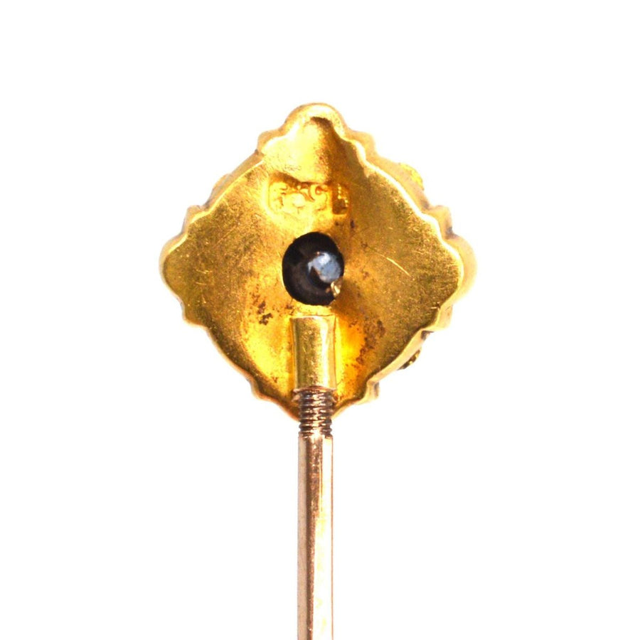 Victorian 15ct Gold Sapphire Tie Pin | Parkin and Gerrish | Antique & Vintage Jewellery
