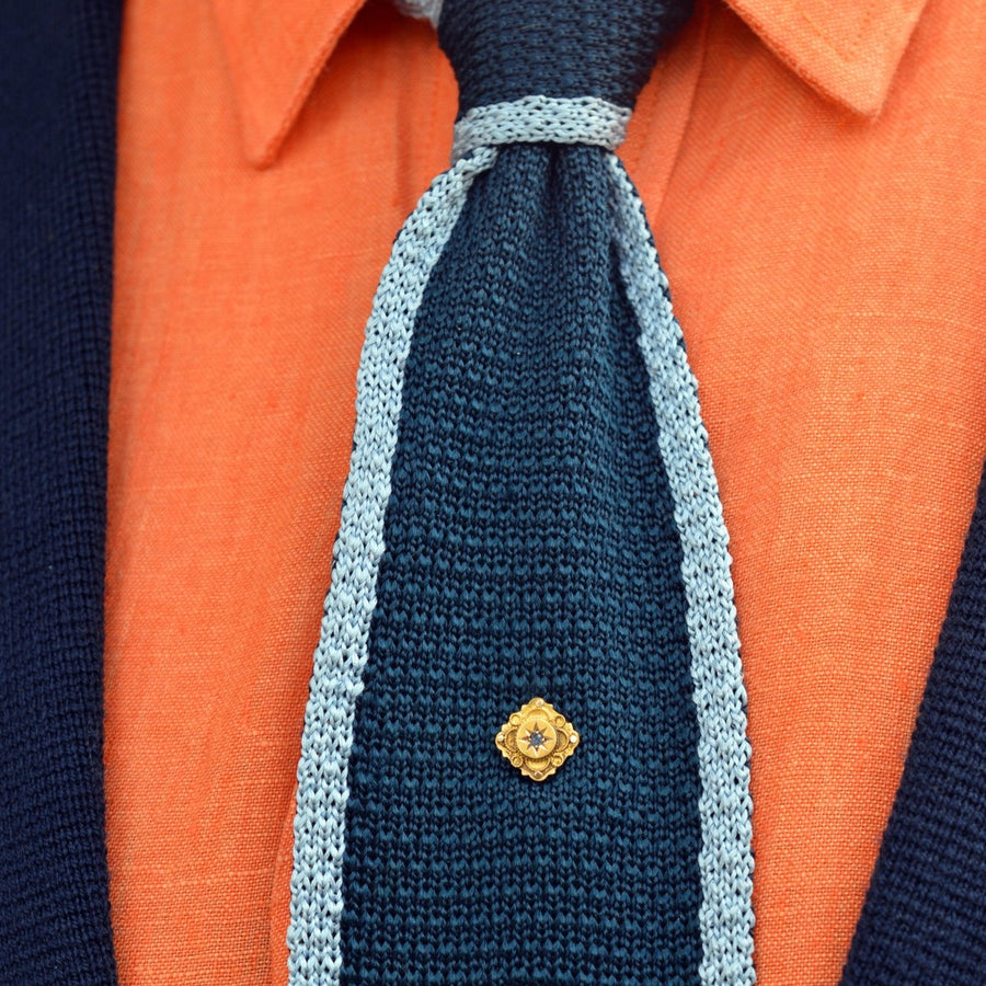 Victorian 15ct Gold Sapphire Tie Pin | Parkin and Gerrish | Antique & Vintage Jewellery