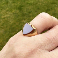 Victorian 18ct Gold and Carnelian Shield Signet Ring | Parkin and Gerrish (UK)