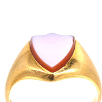 Victorian 18ct Gold and Carnelian Shield Signet Ring | Parkin and Gerrish (UK)