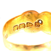 Victorian 18ct Gold and Diamond Kiss Ring | Parkin and Gerrish (UK)