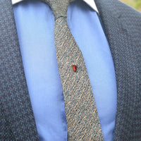 Victorian 9ct Gold Tie Pin with a Cabochon Pear Shaped Garnet | Parkin and Gerrish (UK)