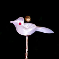 Victorian Baroque Pearl Tie Pin in shape of a Bird | Parkin and Gerrish (UK)