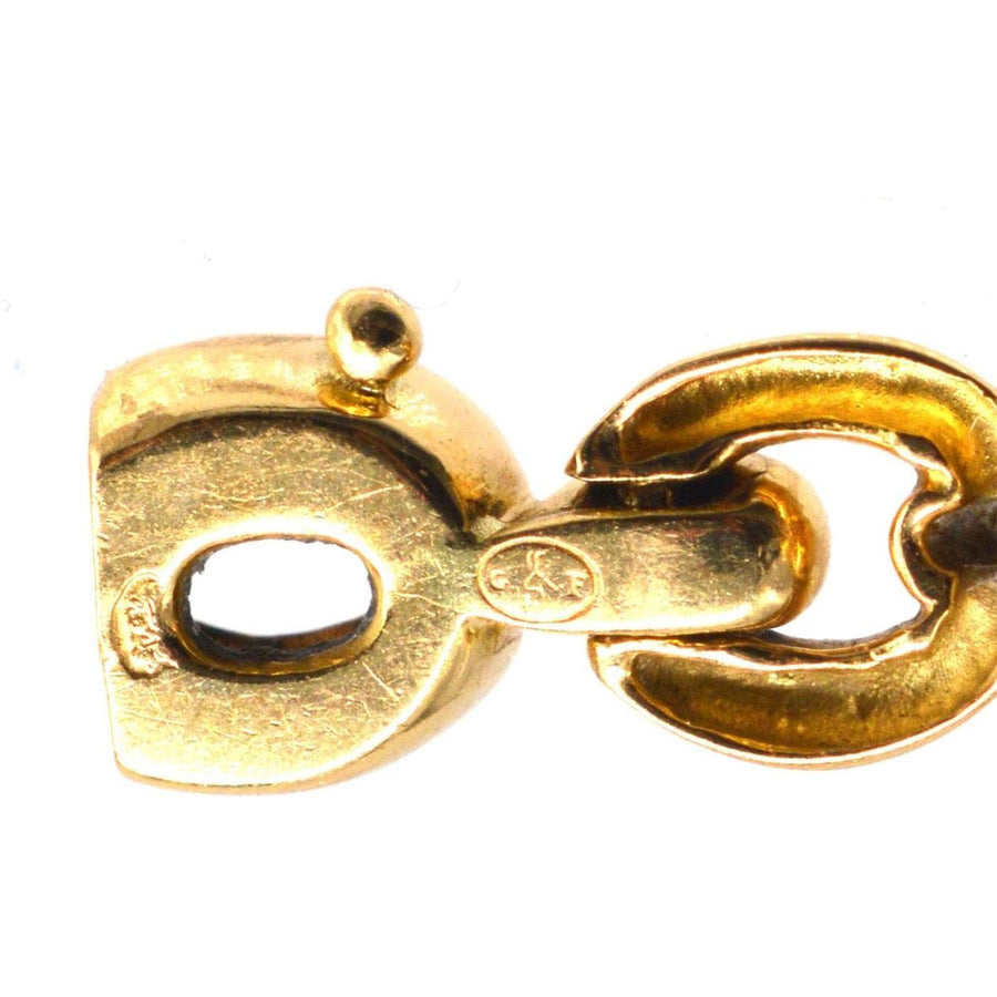 Vintage 18ct Gold and Emerald Bracelet | Parkin and Gerrish | Antique & Vintage Jewellery