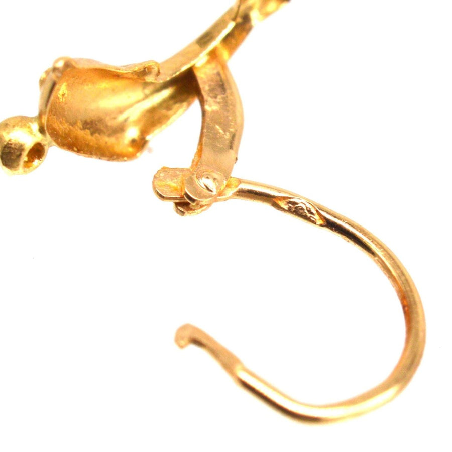 Vintage 18ct Gold Dolphin Sleeper Earrings | Parkin and Gerrish (UK)
