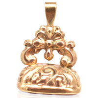 Vintage 9ct Gold Banded Agate Seal Pendant | Parkin and Gerrish (UK)