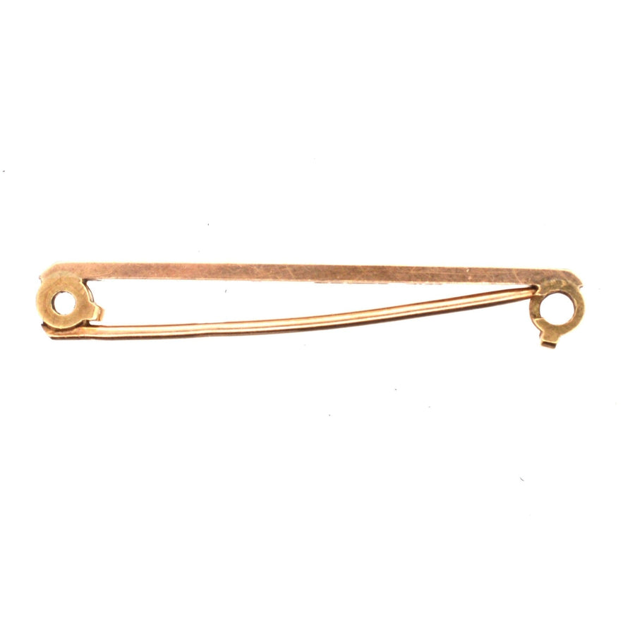 1950s 9ct Gold Bar Brooch by Payton, Pepper & Sons Ltd | Parkin and Gerrish | Antique & Vintage Jewellery