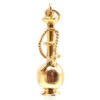 1960s 9ct Gold Hookah Pipe Charm / Pendant | Parkin and Gerrish (UK)