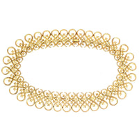 1960s Trifari Gold - Tone and Paste Necklace | Parkin and Gerrish (UK)