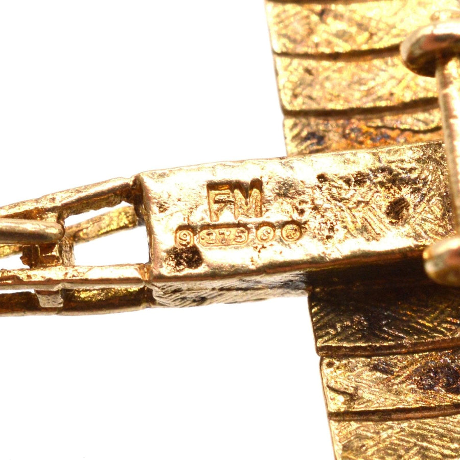 1970s 9ct Gold Vintage Aerolane Pendant | Parkin and Gerrish | Antique & Vintage Jewellery