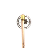 Art Deco 14ct White Gold and Diamond Circle Tie Pin | Parkin and Gerrish (UK)