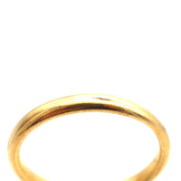 Art Deco 18ct Yellow Gold Traditional Court Wedding Ring (2.5mm) | Parkin and Gerrish (UK)