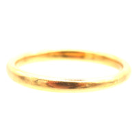 Art Deco 18ct Yellow Gold Traditional Court Wedding Ring (2.5mm) | Parkin and Gerrish (UK)