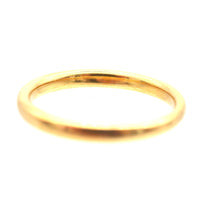 Art Deco 18ct Yellow Gold Traditional Court Wedding Ring (2.5mm) | Parkin and Gerrish (UK)