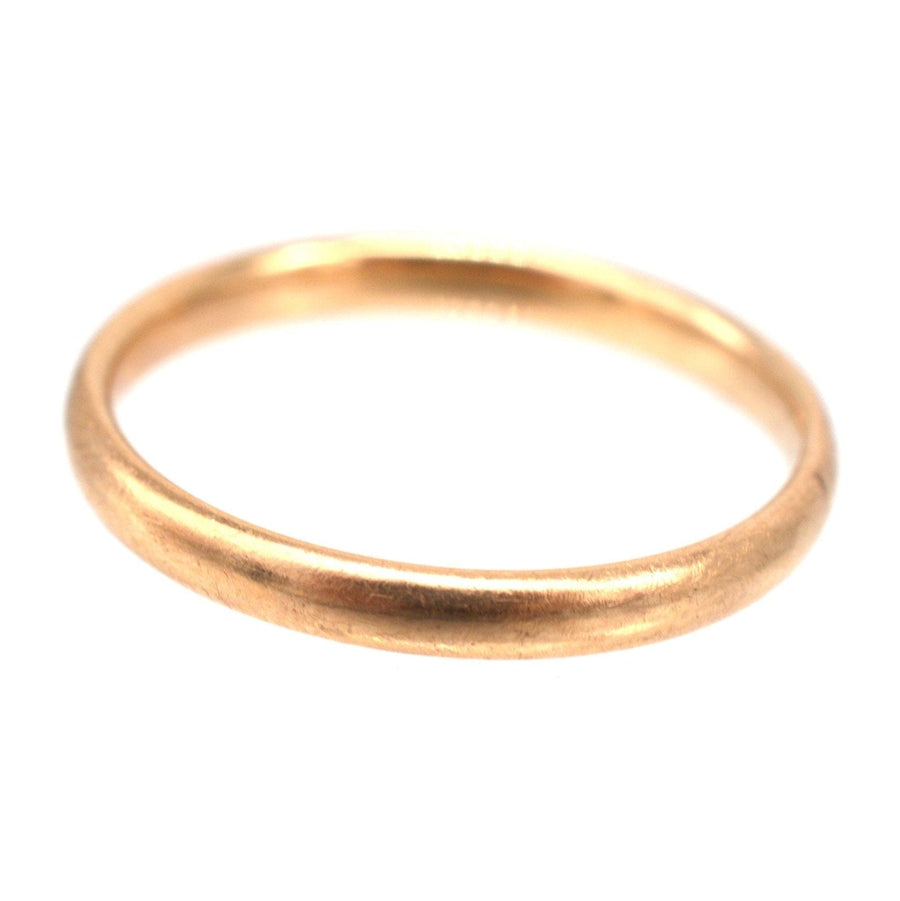 Art Deco 1937 9ct Gold Wedding Ring (2.2mm) | Parkin and Gerrish | Antique & Vintage Jewellery