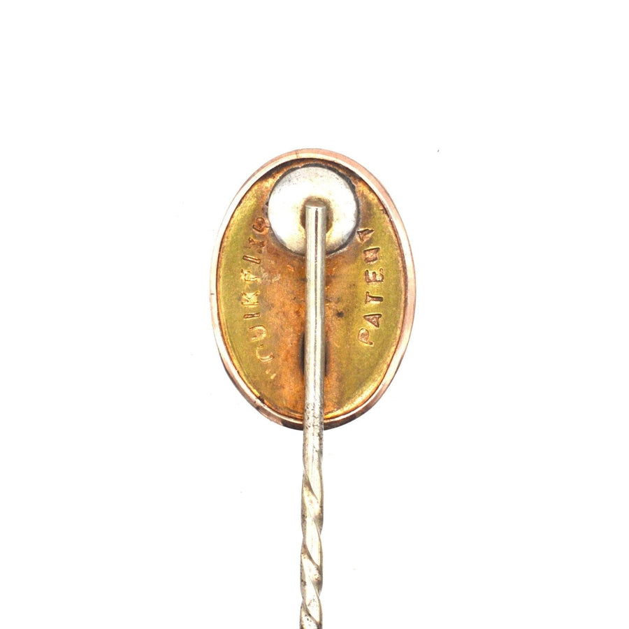 Art Deco 9ct Gold Banded Sardonyx (Agate) Tie Pin | Parkin and Gerrish | Antique & Vintage Jewellery