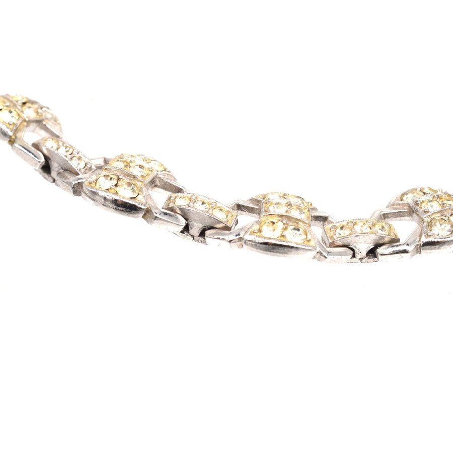 Art Deco Chrome Paste Bracelet | Parkin and Gerrish | Antique & Vintage Jewellery