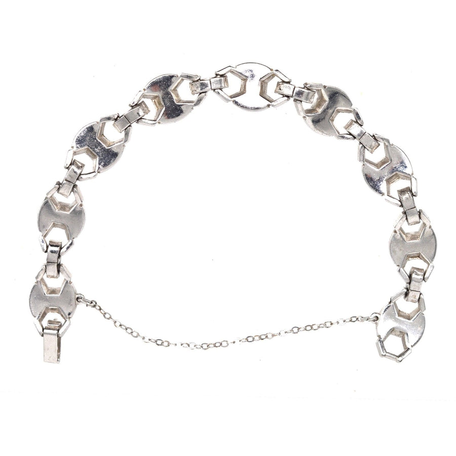 Art Deco Chrome Paste Bracelet | Parkin and Gerrish | Antique & Vintage Jewellery