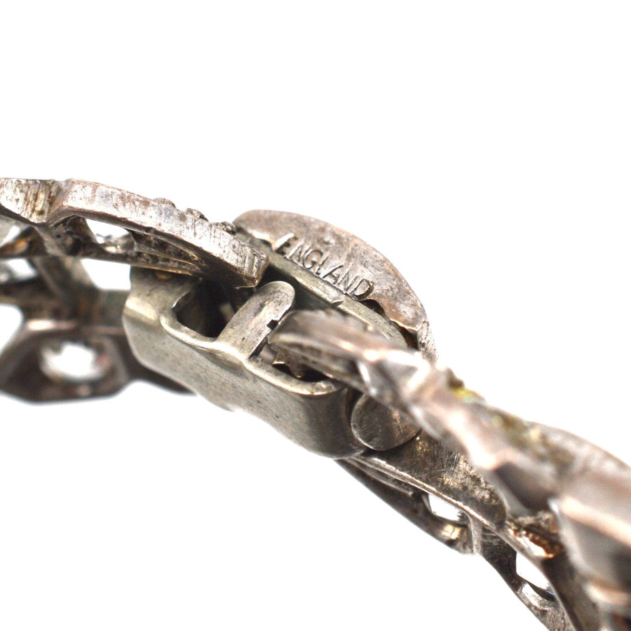 Art Deco Ciro Silver Paste Bracelet | Parkin and Gerrish | Antique & Vintage Jewellery
