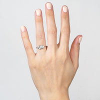 Art Nouveau 18ct White Gold & Platinum, Diamond Ring | Parkin and Gerrish (UK)