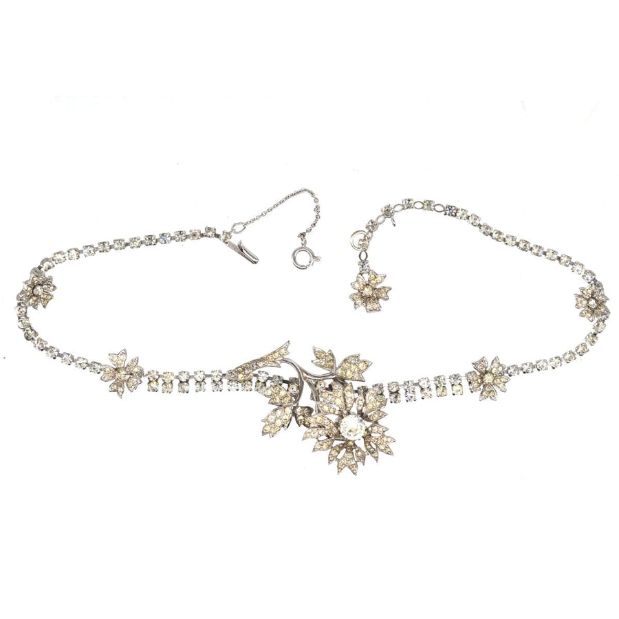 Christian Dior by Mitchel Maer 1950s Paste 'en tremblant' Necklace | Parkin and Gerrish | Antique & Vintage Jewellery