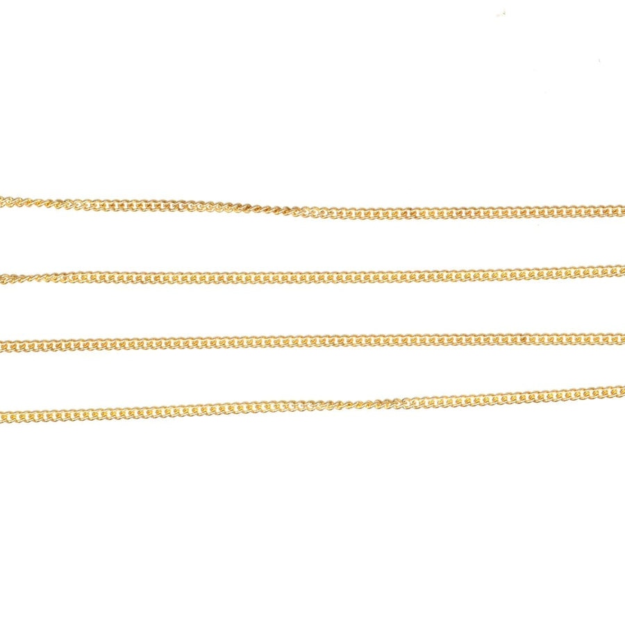 Contemporary 9ct Gold Curb Chain 18"/45cm | Parkin and Gerrish | Antique & Vintage Jewellery