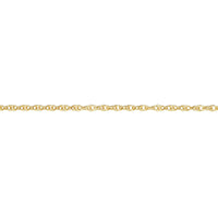Contemporary 9ct Yellow Gold Prince of Wales Rope Chain 18