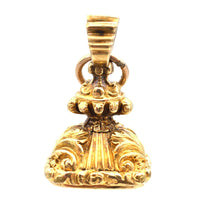 Decorative Georgian 18ct Gold Cased Chalcedony Seal Engraved with name Louisa | Parkin and Gerrish (UK)