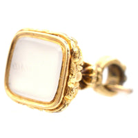 Decorative Georgian 18ct Gold Cased Chalcedony Seal Engraved with name Louisa | Parkin and Gerrish (UK)