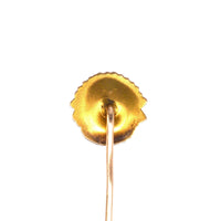 Early 20th Century 15ct Gold Native Indian Chief with Pearls Tie Pin | Parkin and Gerrish (UK)