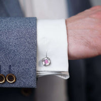 Early Georgian Stuart Crystal Cufflinks in Case | Parkin and Gerrish (UK)