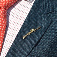 Edwardian 15ct Gold, Enamel & Platinum, Grouse & Shotgun Brooch | Parkin and Gerrish (UK)