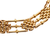 Edwardian 15ct Gold Gate Bracelet | Parkin and Gerrish (UK)