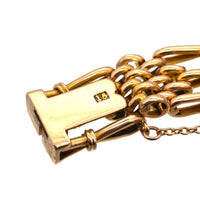 Edwardian 15ct Gold Gate Bracelet | Parkin and Gerrish (UK)