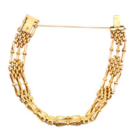 Edwardian 15ct Gold Gate Bracelet | Parkin and Gerrish (UK)