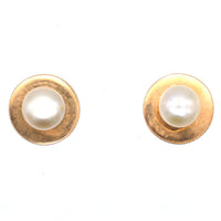 Edwardian 15ct Gold Natural Pearl Dress Studs in Original Case by Fredrick Dixon of St Molton Street | Parkin and Gerrish (UK)