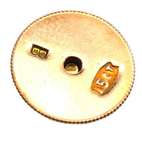 Edwardian 15ct Gold Natural Pearl Dress Studs in Original Case by Fredrick Dixon of St Molton Street | Parkin and Gerrish (UK)