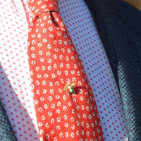 Edwardian 15ct Gold, Pearl and Turquoise Bug Tie Pin | Parkin and Gerrish (UK)