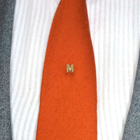 Edwardian 15ct Gold, Seed Pearl Letter 'M' Tie Pin | Parkin and Gerrish (UK)