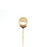 Edwardian 18ct Gold Certificated Natural Saltwater Pearl Tie Pin | Parkin and Gerrish (UK)