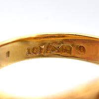 Edwardian 18ct Gold, Old Mine Cut Diamond and Sapphire Cluster Ring | Parkin and Gerrish (UK)