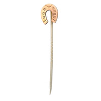Edwardian 9ct Gold Lucky Horseshoe Tie Pin | Parkin and Gerrish (UK)