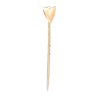 Edwardian 9ct Gold Plain Shield Tie Pin | Parkin and Gerrish (UK)